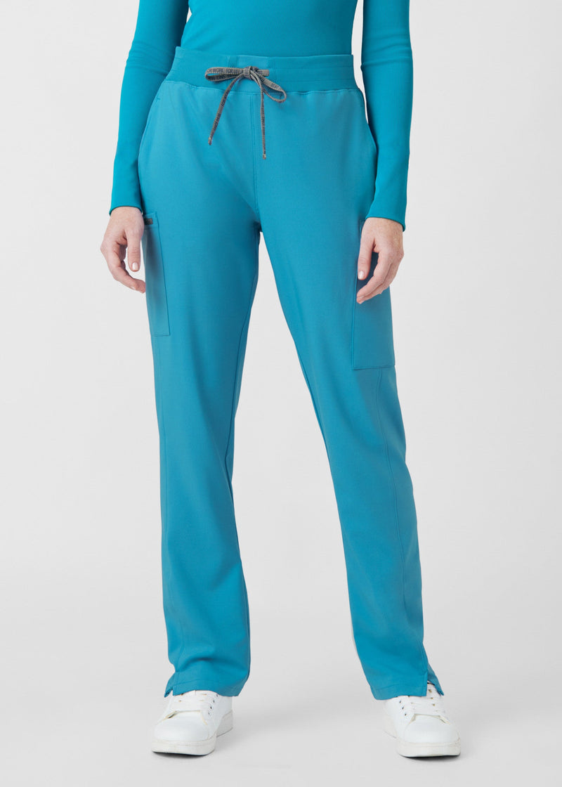 Teal - Landau Forward Women's 7 Pocket Cargo Scrub Pant for Nursing