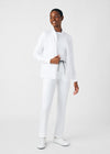 White - Landau Forward Women's 7 Pocket Cargo Scrub Pant for Nursing