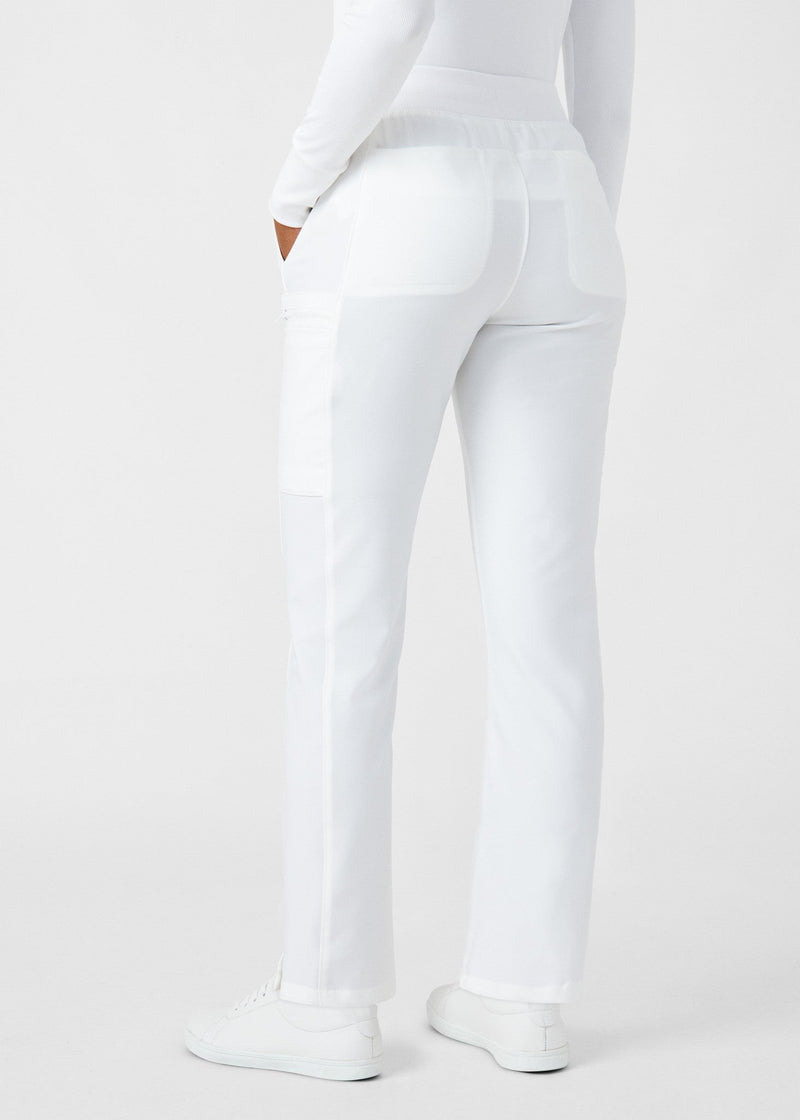 White - Landau Forward Women's 7 Pocket Cargo Scrub Pant for Nursing