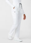 White - Landau Forward Women's 7 Pocket Cargo Scrub Pant for Nursing