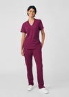 Wine - Landau Forward Women's 7 Pocket Cargo Scrub Pant for Nursing
