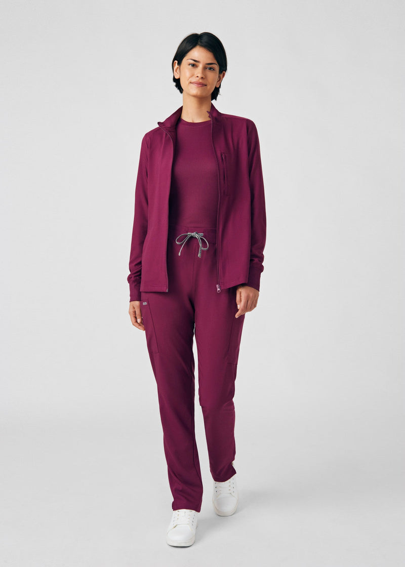 Wine - Landau Forward Women's 7 Pocket Cargo Scrub Pant for Nursing