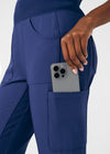 Navy - Landau Forward Women's 7 Pocket Cargo Jogger Scrub Pant for Nursing