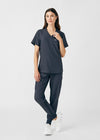 Pewter - Landau Forward Women's 7 Pocket Cargo Jogger Scrub Pant for Nursing