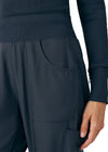 Pewter - Landau Forward Women's 7 Pocket Cargo Jogger Scrub Pant for Nursing