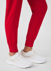 Red - Landau Forward Women's 7 Pocket Cargo Jogger Scrub Pant for Nursing