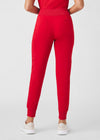 Red - Landau Forward Women's 7 Pocket Cargo Jogger Scrub Pant for Nursing