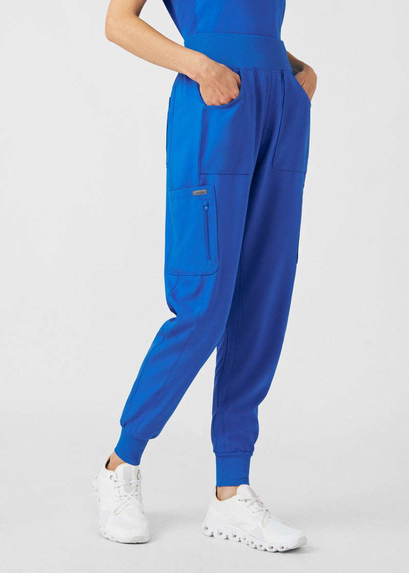 Royal - Landau Forward Women's 7 Pocket Cargo Jogger Scrub Pant for Nursing