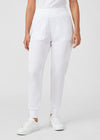 White - Landau Forward Women's 7 Pocket Cargo Jogger Scrub Pant for Nursing
