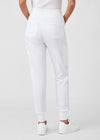 White - Landau Forward Women's 7 Pocket Cargo Jogger Scrub Pant for Nursing