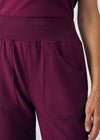 Wine - Landau Forward Women's 7 Pocket Cargo Jogger Scrub Pant for Nursing