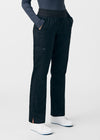 Black - Landau ProFlex Women's 5 Pocket Cargo Scrub Pant for Nursing