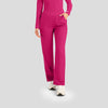 Bright Rose - Landau ProFlex Women's 5 Pocket Cargo Scrub Pant for Nursing