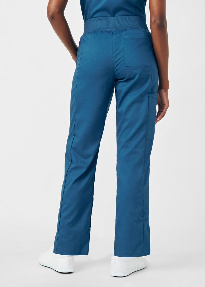 Caribbean - Landau ProFlex Women's 5 Pocket Cargo Scrub Pant for Nursing