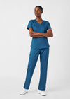 Caribbean - Landau ProFlex Women's 5 Pocket Cargo Scrub Pant for Nursing