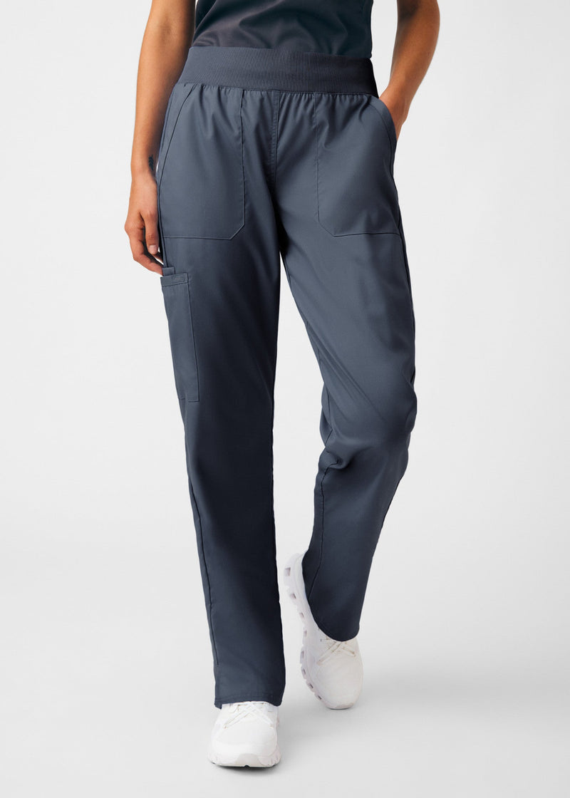 Graphite - Landau ProFlex Women's 5 Pocket Cargo Scrub Pant for Nursing