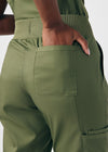 Olive Moss - Landau ProFlex Women's 5 Pocket Cargo Scrub Pant for Nursing