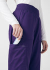 Grape - Landau ProFlex Women's 5 Pocket Cargo Scrub Pant for Nursing