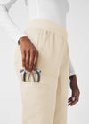 Sandstone - Landau ProFlex Women's 5 Pocket Cargo Scrub Pant for Nursing