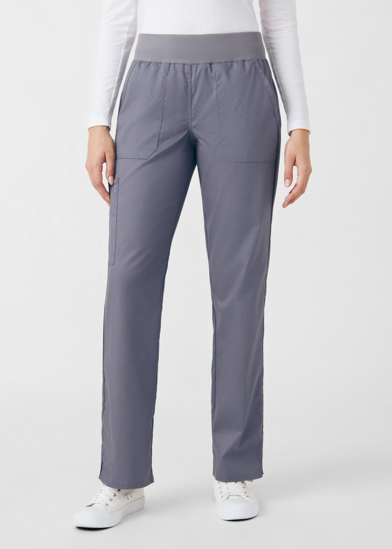 Steel - Landau ProFlex Women's 5 Pocket Cargo Scrub Pant for Nursing