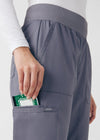 Steel - Landau ProFlex Women's 5 Pocket Cargo Scrub Pant for Nursing
