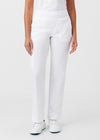 White - Landau ProFlex Women's 5 Pocket Cargo Scrub Pant for Nursing