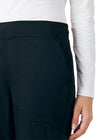 Black - Landau ProFlex Women's 6 Pocket Cargo Jogger Scrub Pant for Nursing
