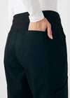 Black - Landau ProFlex Women's 6 Pocket Cargo Jogger Scrub Pant for Nursing