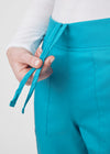Teal - Landau ProFlex Women's 6 Pocket Cargo Jogger Scrub Pant for Nursing