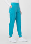 Teal - Landau ProFlex Women's 6 Pocket Cargo Jogger Scrub Pant for Nursing