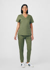 Olive Moss - Landau ProFlex Women's 6 Pocket Cargo Jogger Scrub Pant for Nursing