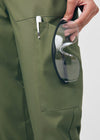Olive Moss - Landau ProFlex Women's 6 Pocket Cargo Jogger Scrub Pant for Nursing