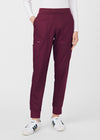 Wine - Landau ProFlex Women's 6 Pocket Cargo Jogger Scrub Pant for Nursing