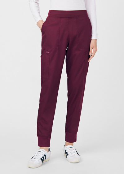 Pantalon jogger d'uniforme médical cargo à 6 poches pour femme
