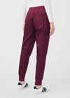 Wine - Landau ProFlex Women's 6 Pocket Cargo Jogger Scrub Pant for Nursing
