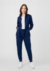 True Navy - Landau ProFlex Women's 6 Pocket Cargo Jogger Scrub Pant for Nursing