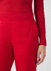 True Red - Landau ProFlex Women's 6 Pocket Cargo Jogger Scrub Pant for Nursing