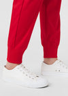 True Red - Landau ProFlex Women's 6 Pocket Cargo Jogger Scrub Pant for Nursing
