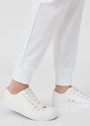 White - Landau ProFlex Women's 6 Pocket Cargo Jogger Scrub Pant for Nursing