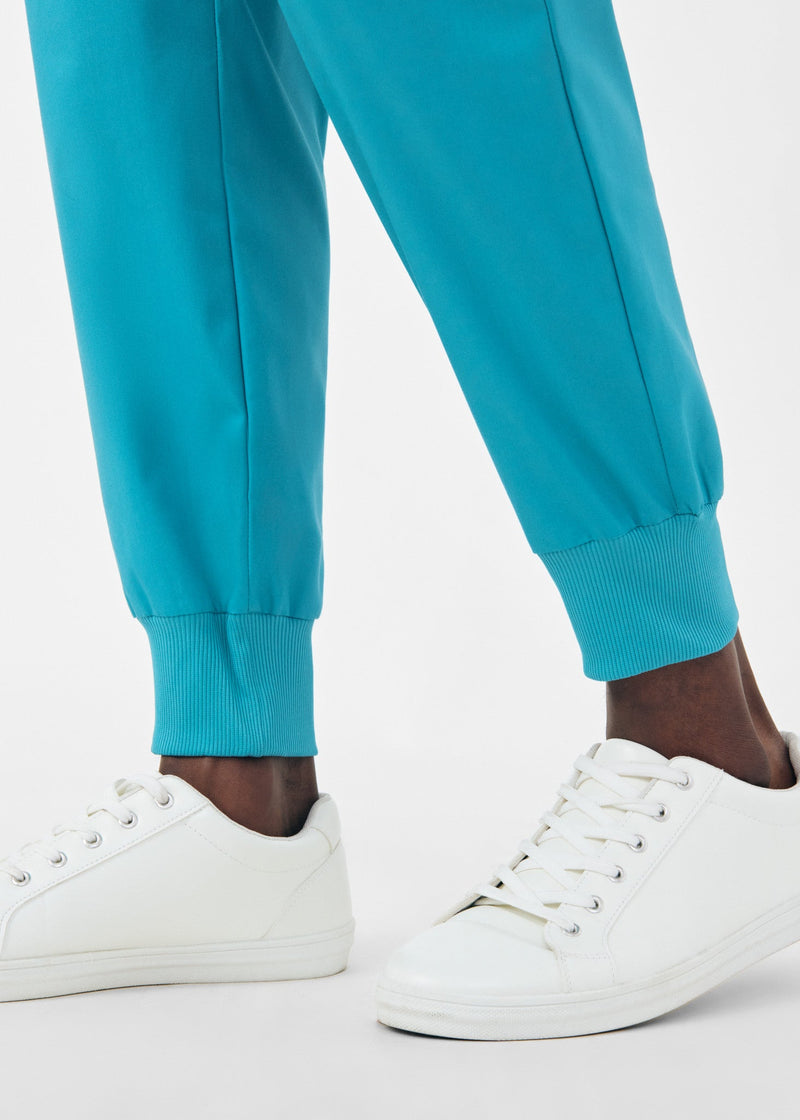Teal - Landau ProFlex Men's 7 Pocket Cargo Jogger Scrub Pant for Nursing