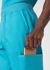 Teal - Landau ProFlex Men's 7 Pocket Cargo Jogger Scrub Pant for Nursing