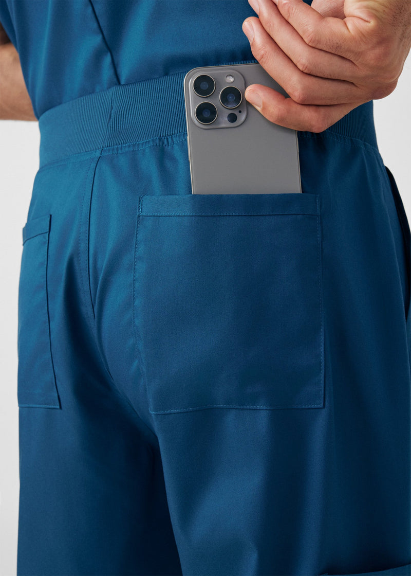 Caribbean - Landau ProFlex Men's 7 Pocket Cargo Jogger Scrub Pant for Nursing