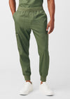 Olive Moss - Landau ProFlex Men's 7 Pocket Cargo Jogger Scrub Pant for Nursing