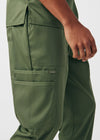 Olive Moss - Landau ProFlex Men's 7 Pocket Cargo Jogger Scrub Pant for Nursing