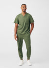 Olive Moss - Landau ProFlex Men's 7 Pocket Cargo Jogger Scrub Pant for Nursing