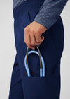 True Navy - Landau ProFlex Men's 7 Pocket Cargo Jogger Scrub Pant for Nursing