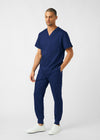 True Navy - Landau ProFlex Men's 7 Pocket Cargo Jogger Scrub Pant for Nursing
