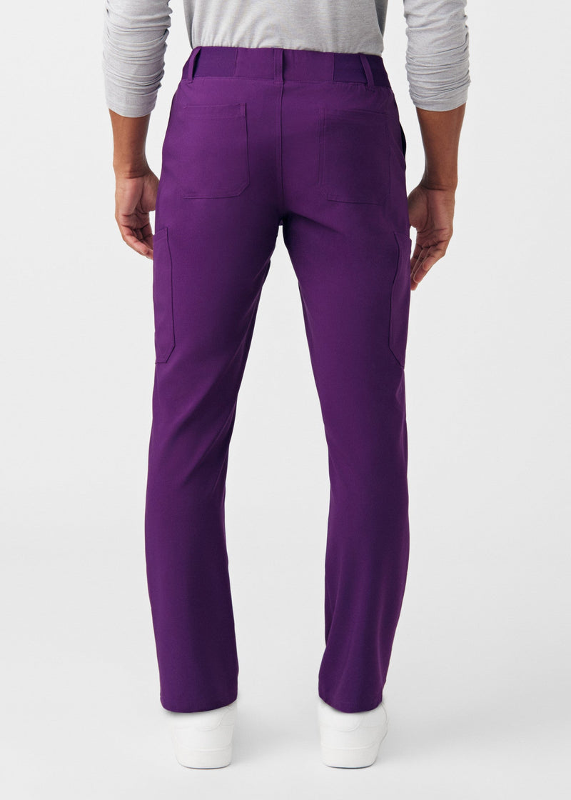 Eggplant - Landau Forward Men's 8 Pocket Cargo Scrub Pant for Nursing