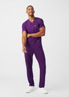 Eggplant - Landau Forward Men's 8 Pocket Cargo Scrub Pant for Nursing