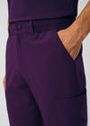 Eggplant - Landau Forward Men's 8 Pocket Cargo Scrub Pant for Nursing